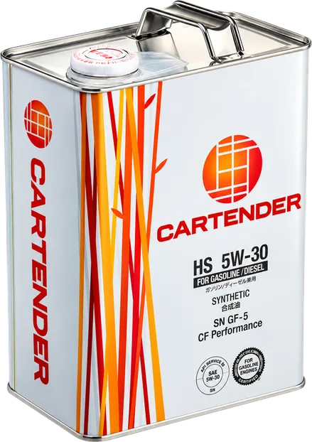 Cartender HS 5W-30 synthetic engine oil, 4 litre can